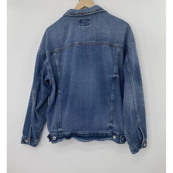 American Eagle Jacket‎ Women’s Denim Blue Pockets Jean Jacket Sz Sm Normcore - Picture 2 of 12